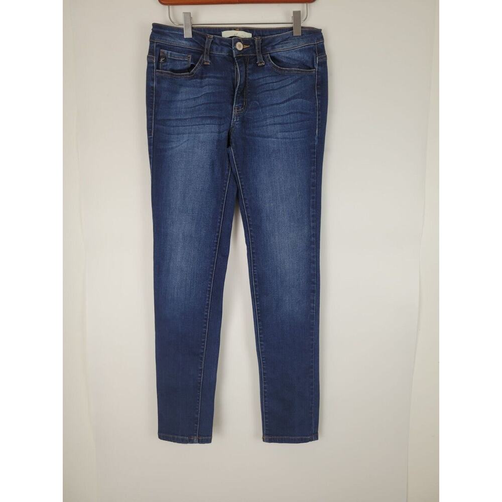 KanCan Jeans 9 Womens Juniors Mid Rise Dark Wash Skinny Leg Denim